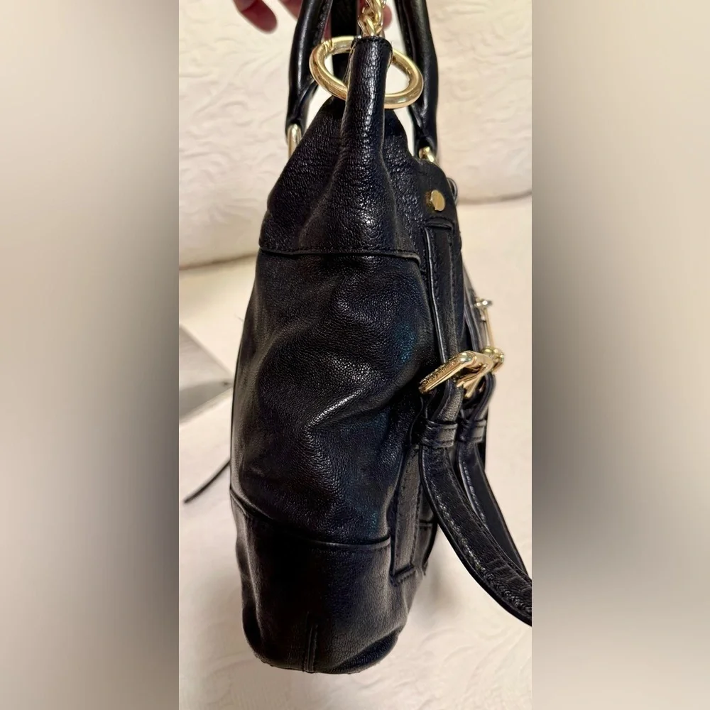 Gently Used Michael Kors Black Leather Handbag - Picture 6 of 9